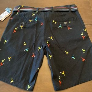 Raw Yarn Industries Printed Martini Casual Shorts.